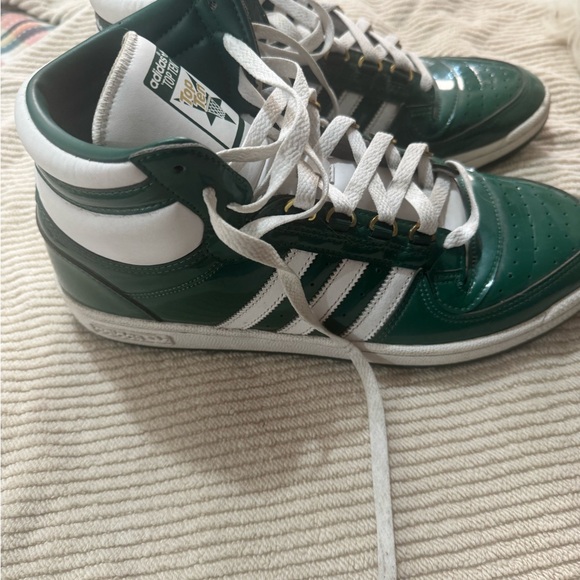 adidas Green and White Athletic Shoes - Picture 1 of 5